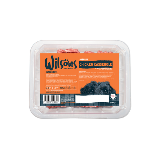 Chicken Casserole Premium Complete Raw Frozen Dog Food - Over 500kg