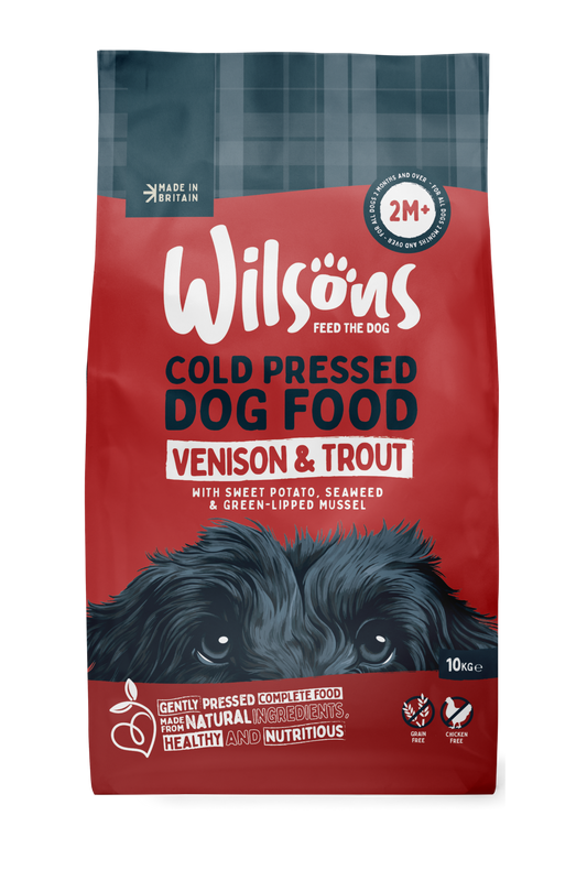 Venison & Trout Premium British Cold Pressed Dog Food - Over 500kg