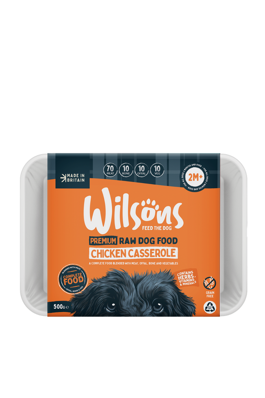 Chicken Casserole Premium Complete Raw Frozen Dog Food