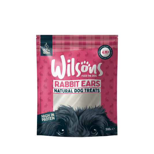 Rabbits Ears Natural Dog Treats - Over 500kg