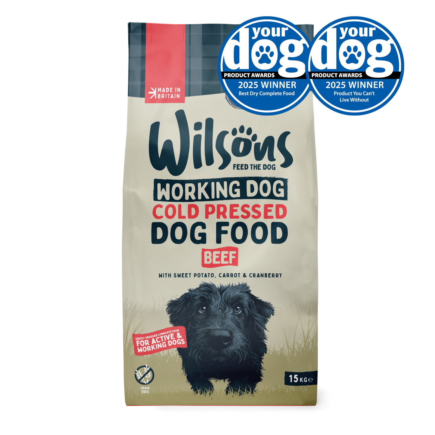 Beef Cold Pressed Working Dog Food - Over 500kg