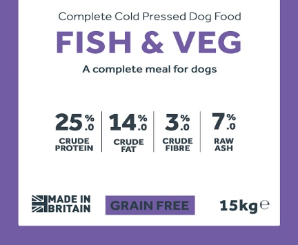 Own Label Fish & Veg Cold Pressed - Over 500kg